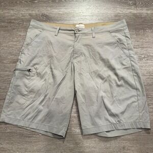 Weatherproof Shorts Mens 40 Gray Cargo Zip Pocket‎ Flex Gorpcore 11" Performance